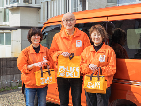 毎年120％の成長率で配食数が増加中。さらに事業拡大し、地域に貢献していきたい。