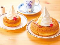 看板メニューのシロノワール。季節限定商品など魅力的なメニューを次々と開発。