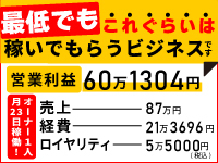 「着実に儲けがでる」＝「最低でもこれぐらいは稼いでいく」ビジネスです。