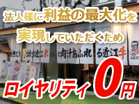【低ランニングコスト】仕入れが安いだけじゃない。なんと毎月のロイヤリティは無料。