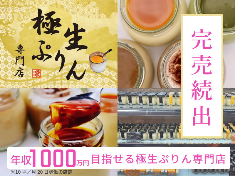 極生プリン専門店いけ田/株式会社IKESPO金沢のフランチャイズ開業プラン