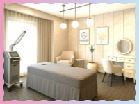 白を基調とした高級感のあるデザインで、小スペースでも居心地の良い空間を演出