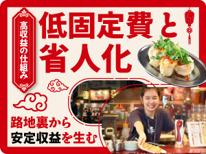 2等立地でもファンがつく。5～20坪の距離感が、最少人数での高収益運営を可能にする。