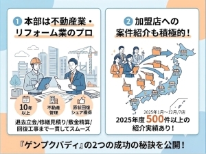 《5組限定／ロイヤリティ1年間無料》豊富なノウハウで早期黒字化＆事業拡大をサポート